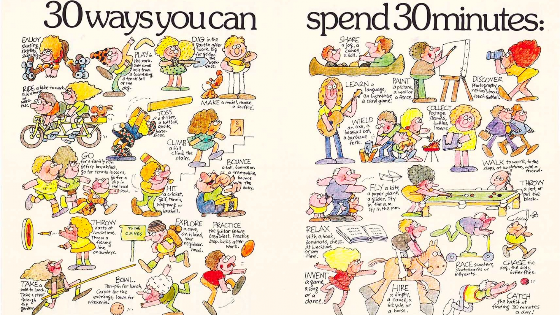 30 Ways You Can Spend 30 Minutes for 'Life.Be in it' poster